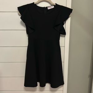 Girls Black Skater Dress